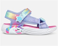 Skechers Girls unicorn Dreams sandal Lights - Unicorn Charmer - Blue multicolour (blinke sandal)